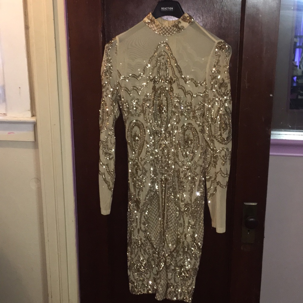 mesh homecoming dress